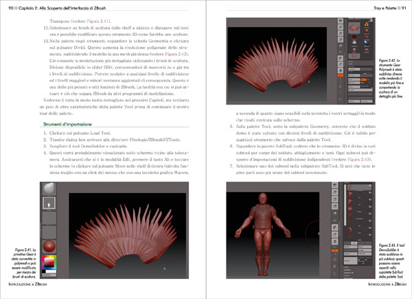 Introduzione a ZBrush - pagine 90 - 91