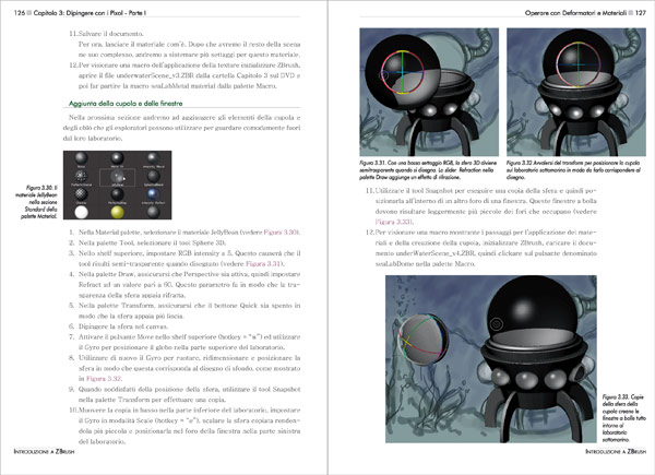 Introduzione a ZBrush - pagine 126 - 127