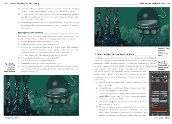 Introduzione a ZBrush - pagine 164 -165