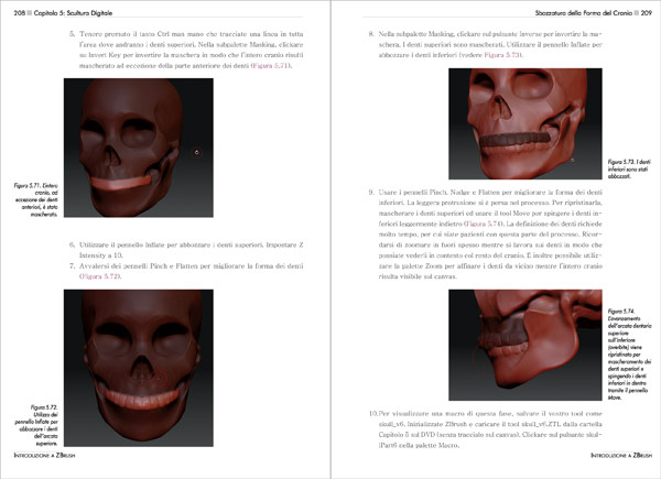 Introduzione a ZBrush - pagine 208 - 209