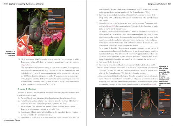 Introduzione a ZBrush - pagine 352 - 353