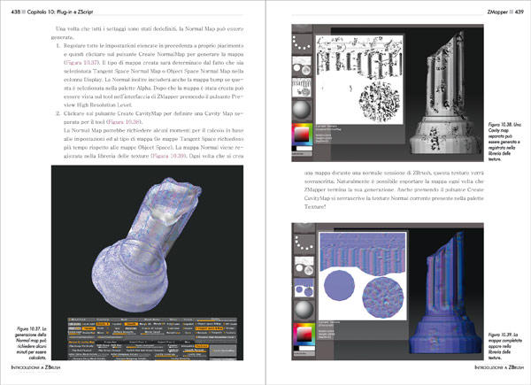 Introduzione a ZBrush - pagine 438 - 439
