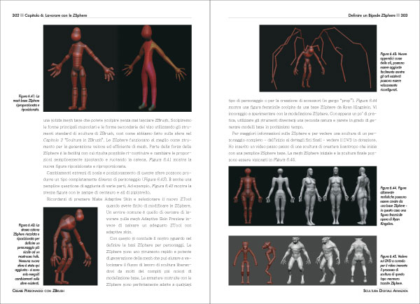 Creare Personaggi con ZBrush - pagine 302 - 303