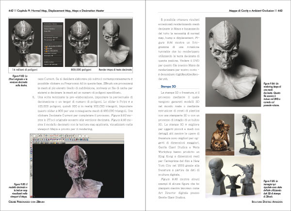 Creare Personaggi con ZBrush - pagine 442 - 443