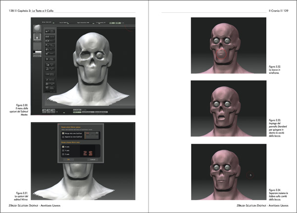 ZBrush Scultura Digitale - Anatomia Umana - pagine 128 - 129