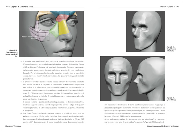 ZBrush per Videogame - Creare Personaggi 3D Realistici da Animare - Pagine 104-105