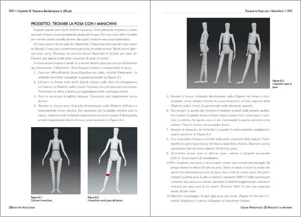 ZBrush per Videogame - Creare Personaggi 3D Realistici da Animare - Pagine 292-293